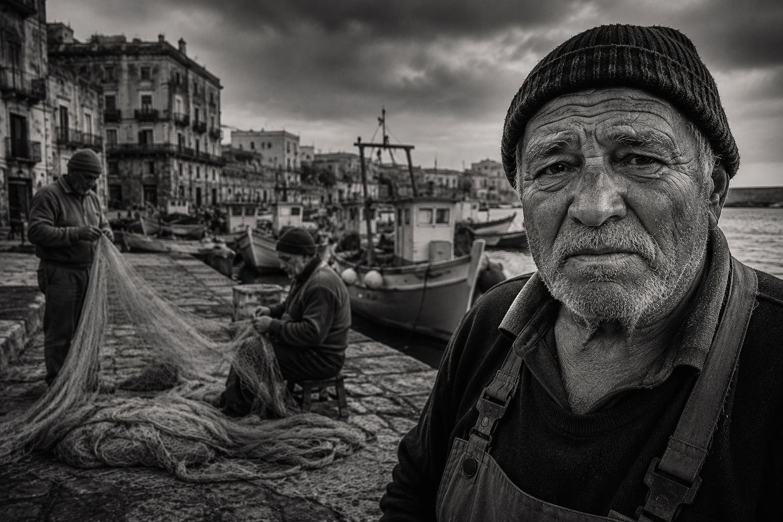 Portrait of a fisherman in Palermo — character and history