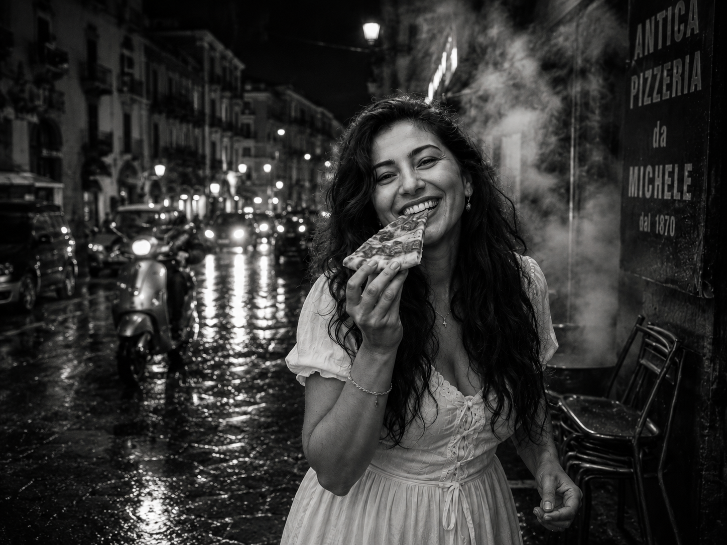 A pizzeria in Palermo — work and everyday life