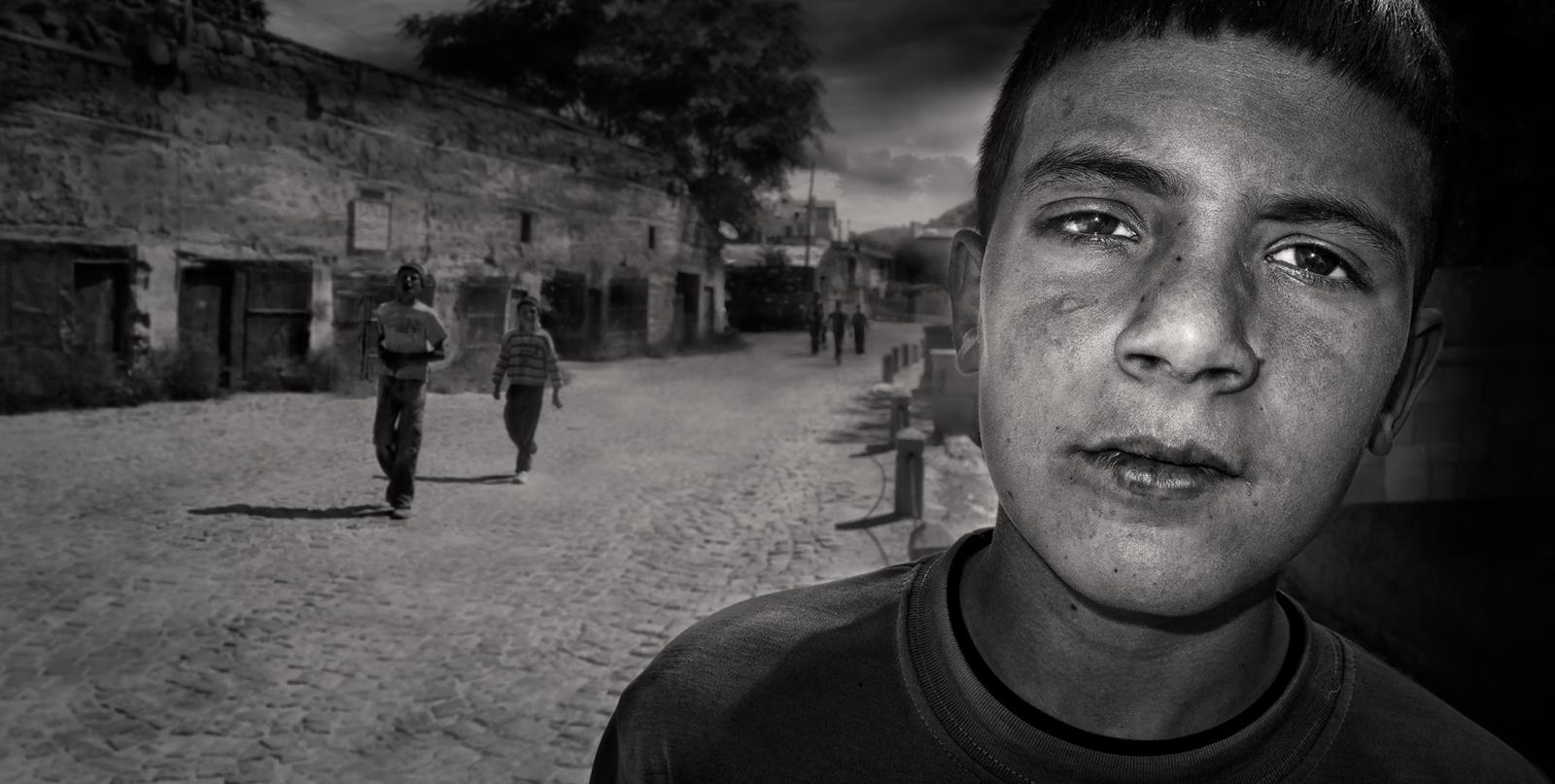 A boy in the streets of Palermo