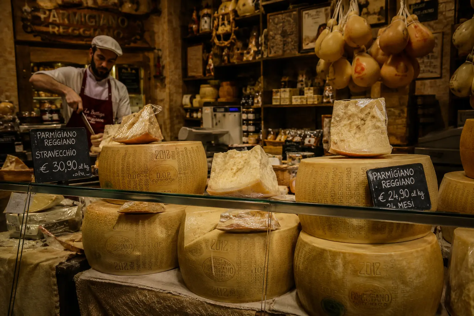 Ostebutik i Parma — Parmigiano Reggiano og generationers håndværk